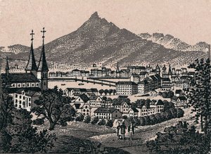 Zwitserland: uitzicht op de stad Luzern