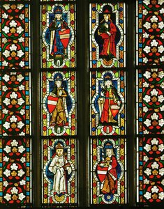 Het Babenberg-raam, ca. 1290 (gebrandschilderd glas)