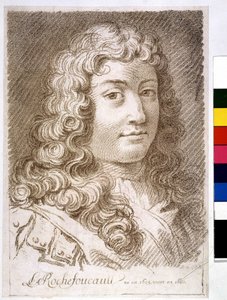 De hertog van La Rochefoucault - prent