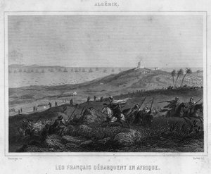 De Fransen landden in Afrika.