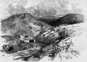 De Poort van China aan de Tonkin-grens. Gravure in 