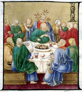 Het Laatste Avondmaal - naar een 16e-eeuws koor. Kerk van de Gekroonde Maagd van Lodi door Unknown artist