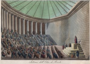Het Odeon van Athene of Odeon van Pericles in Athene - gravure uit 