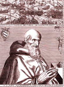 De paus Pius V sluit een alliantie met de Spaanse vloot en de Venetiaanse vloot tegen de Turken in de slag bij Lepanto in oktober 1571
