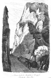 De Spoorlijn van Liverpool naar Manchester: De Greppel van de Olijfberg door Unknown artist