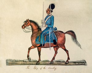 De Sepoy van de Cavalerie door Unknown artist