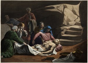 Het graf van Christus. Anonieme gravure uit het midden van de 19e eeuw