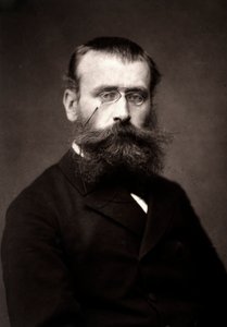 De kunstenaar Georges Laugée gefotografeerd ter gelegenheid van de Salon van Parijs in 1881 door Unknown