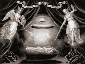 De kogel die Lincoln doodde (gravure) door Unknown artist