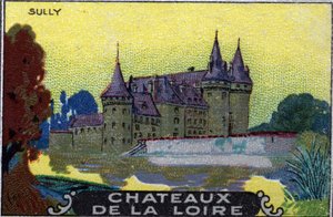 De kastelen van de Loire: het kasteel van Sully, begin 20e eeuw (chromo) door Unknown Artist