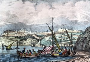 De stad Oran in Algerije in 1840. In 