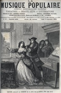 De componist George Frederick Handel door Unknown artist