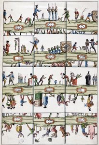 De geïllustreerde dominokaart - Arts Déco, n.d.