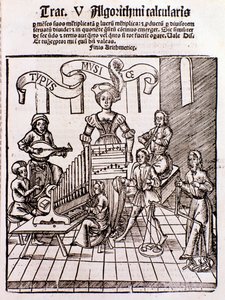 De vrije kunsten: Muziek (gravure)