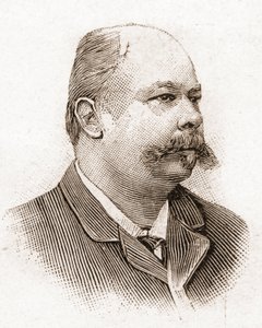 De leden van de Académie Française in 1895: portret van Henri Meilhac (1831-1897), Franse toneelschrijver. door Unknown artist