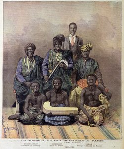 De missie van koning Behanzin van Dahomey (hedendaags Benin) in Parijs - in 