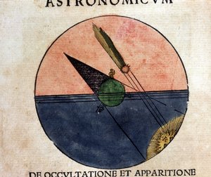 Het fenomeen van kometen - in Astronomicon caesarum, verhandeling uit de 16e eeuw