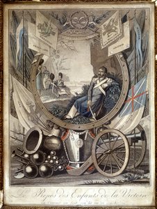 De rust van de kinderen van de Overwinning: allegorie over de soldaten van de Napoleontische Oorlog, 19e eeuw door Unknown artist
