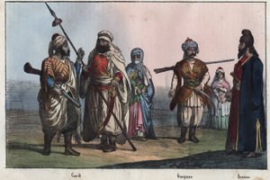 Traditionele Koerdische kostuums - Georgisch - Armeens
