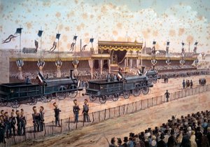 Transport: inhuldiging van de spoorlijn tussen Parijs en Straatsburg door Unknown artist