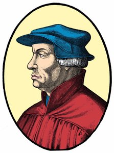 Ulrich of Huldrych Zwingli (1484-1531), Zwitserse religieuze hervormer door Unknown artist