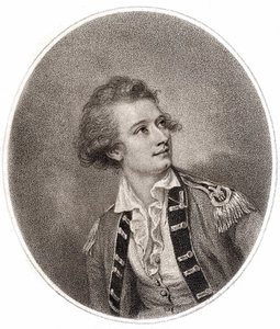 Vicente Lunardi, een Italiaanse luchtvaartpionier, die de eerste ballonvaart in Engeland maakte op 14 september 1784. Gravure uit het einde van de 18e eeuw. door Unknown artist