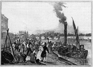 Victor Jean Adam - De reis van Saint Cloud per stoomboot