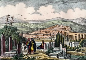 Uitzicht op Medeah, oude Romeinse vesting van Algerije. In 