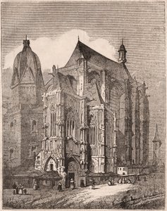 Uitzicht op de kathedraal van Aken, Noordrijn-Westfalen, Duitsland door Unknown