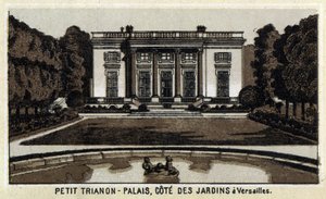 Zicht op de Peer Trianon in de tuinen van Versailles. door Unknown artist