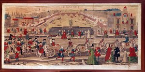 Uitzicht op de Pont-Neuf in Parijs