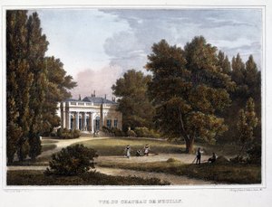 Uitzicht op het kasteel van Neuilly