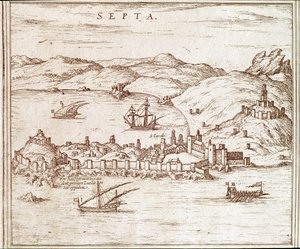 Uitzicht op de stad Ceuta