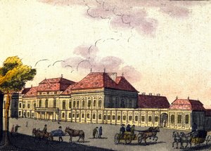 Zicht op de stad Wenen in Oostenrijk, gravure uit 1820 door Unknown artist