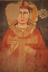 Muurfresco in San Zeno Maggiore, Verona door Unknown artist