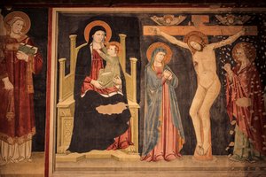 Muurschildering in San Zeno Maggiore, Verona door Unknown artist