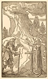 Wanneer christenen naar de vleselijke mens luisteren... uit The Pilgrims Progress From This World, To That Which Is To Come door John Bunyan door Unknown