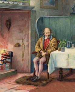 William Shakespeare (1564-1616), Engelse toneelschrijver. door Unknown artist
