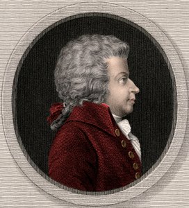 Wolfgang Amadeus Mozart 1756-1791 door Unknown artist