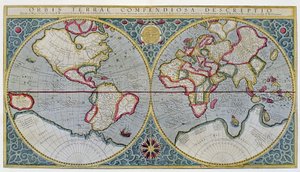 Wereldkaart van Mercator (1587) - na 