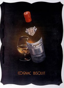 Reclameposter voor Cognac Bisquit (1932) door Unknown artist
