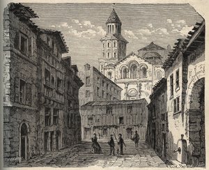 Kathedraal Saint-Front - Périgueux - Dordogne - Frankrijk - (Saint Front) gravure in 