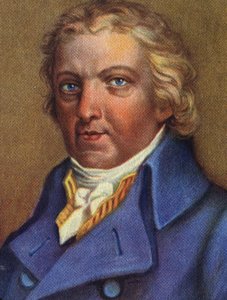 Portret van Edward Jenner (1749-1823), Engelse arts, ontdekker van immuniteit tegen pokken.