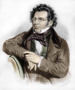 Portret van Franz Schubert (1797-1828), Oostenrijkse componist door Unknown artist