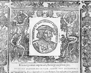 Portret van Hendrik I, koning van Frankrijk van 1031 tot 1060 door Unknown artist