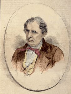 Portret van James Fenimore Cooper (1789-1851), Amerikaanse romanschrijver. door Unknown artist