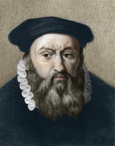 Portret van Jean Calvin (1509-1564), Franse religieuze hervormer en schrijver