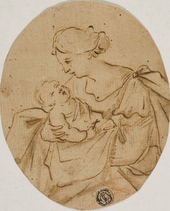 Madonna met kind door Unknown Italian