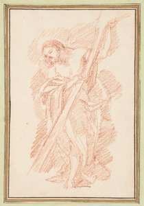Tekening, Christus staand, ca. 1759-70 door Unknown artistUnknown artist