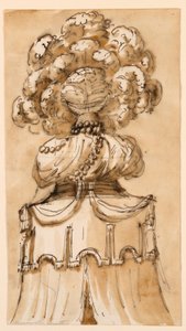 Tekening, Kuif van een baldakijn, ca. 1790 door Unknown artistUnknown artist